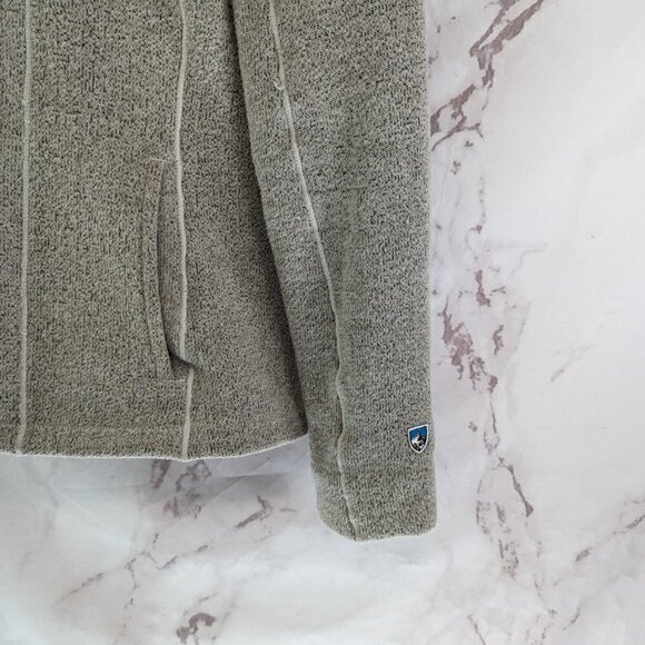 Kuhl Jacket Women XS Gray Sweater Fleece Full Zip Alf Stella Teddy Sherpa Hood - Picture 4 of 13